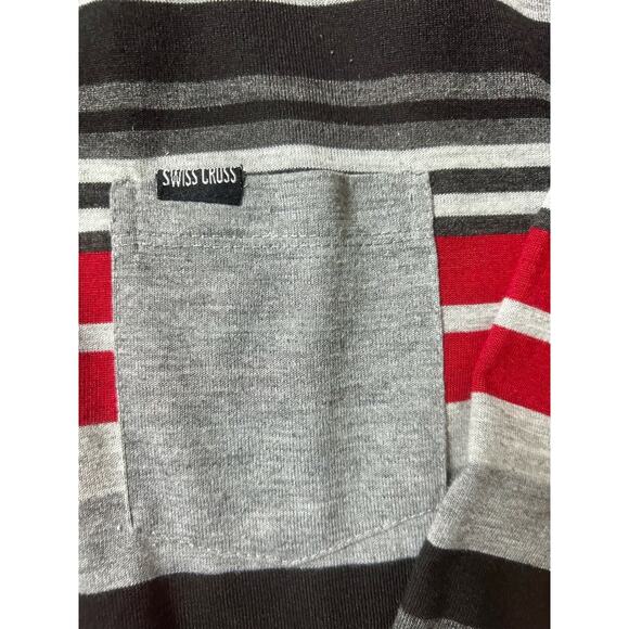 Swiss Cross Multicolor Long Sleeve Shirt Mens Size L - Picture 6 of 8